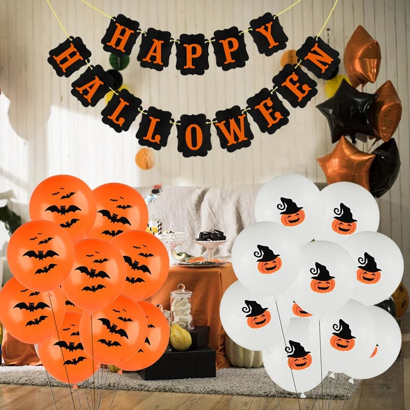 Halloween Balloons Printed Latex Set of 10