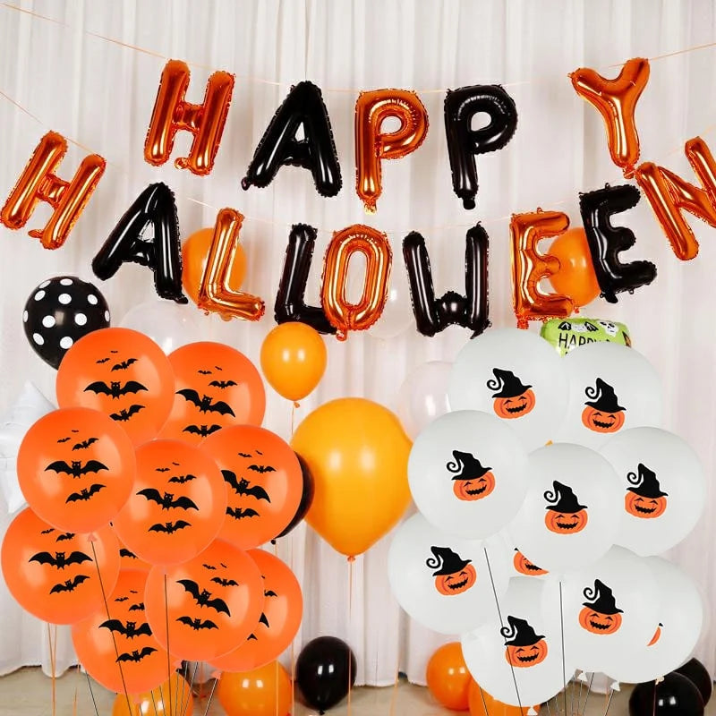 Halloween Balloons Printed Latex Set of 10
