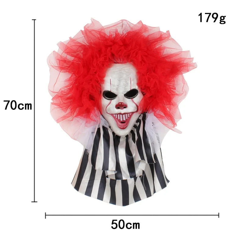 Halloween Door Hanger Scary Clown Weather-Resistant for Indoor & Outdoor Use