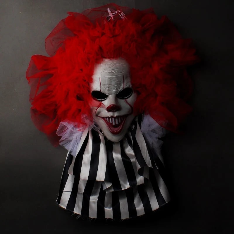 Halloween Door Hanger Scary Clown Weather-Resistant for Indoor & Outdoor Use
