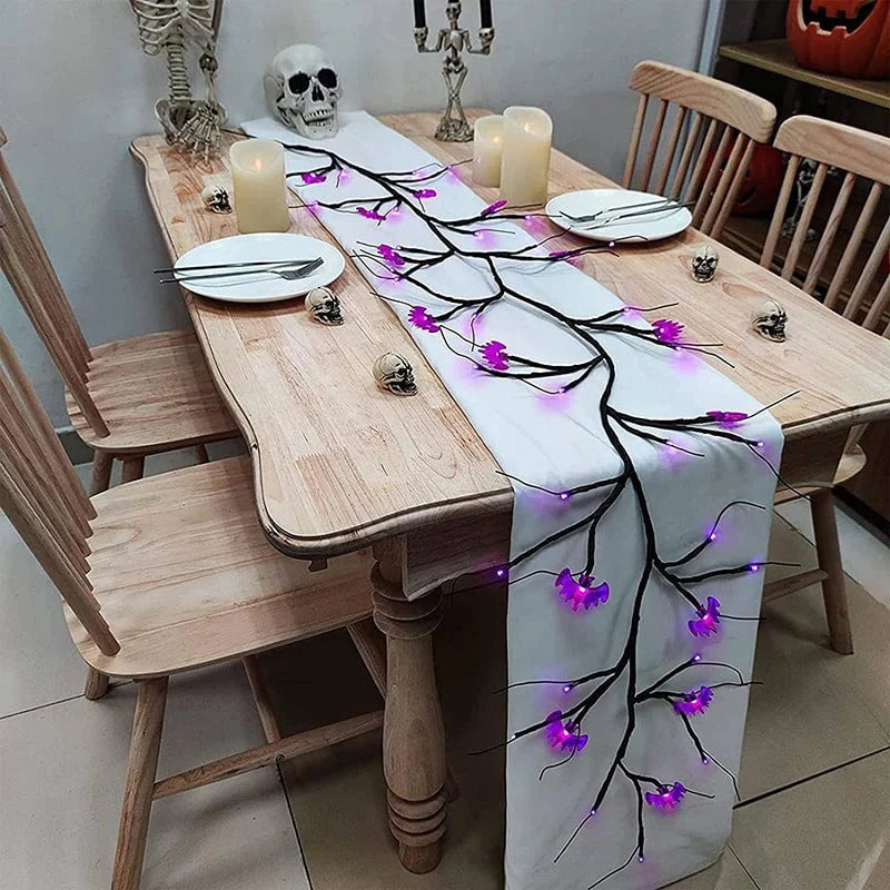 Halloween Garland LED Twig Battery-Powered 6-Foot Length