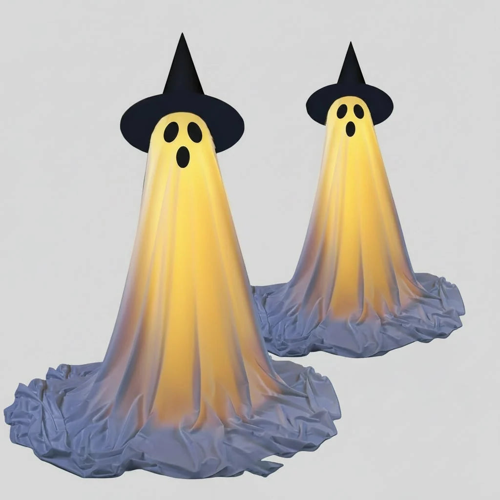 Halloween Ghost Decoration Warm LED Adjustable Stand Indoor Outdoor
