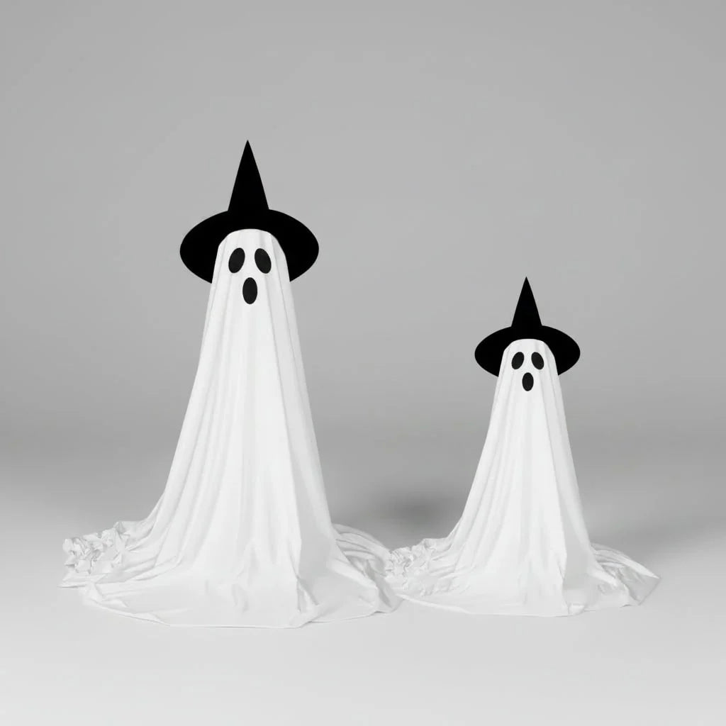 Halloween Ghost Decoration Warm LED Adjustable Stand Indoor Outdoor