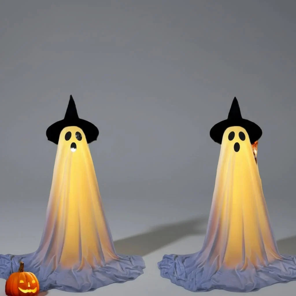 Halloween Ghost Decoration Warm LED Adjustable Stand Indoor Outdoor