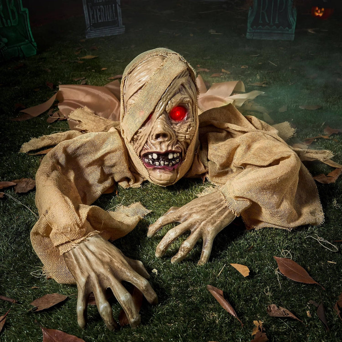 Halloween Groundbreaker Prop Motion-Activated Glowing Eyes & Eerie Sounds