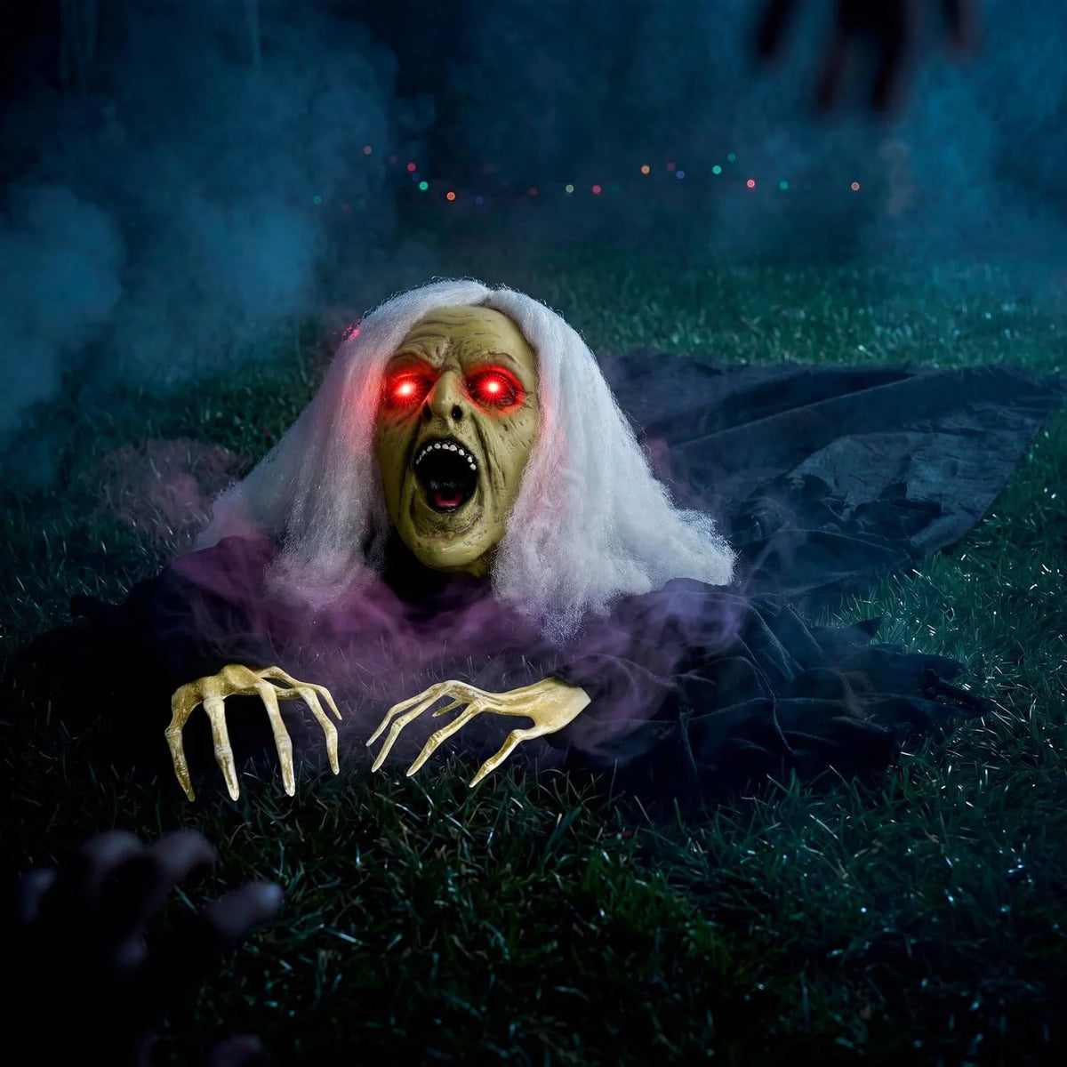 Halloween Groundbreaker Prop Motion-Activated Glowing Eyes & Eerie Sounds