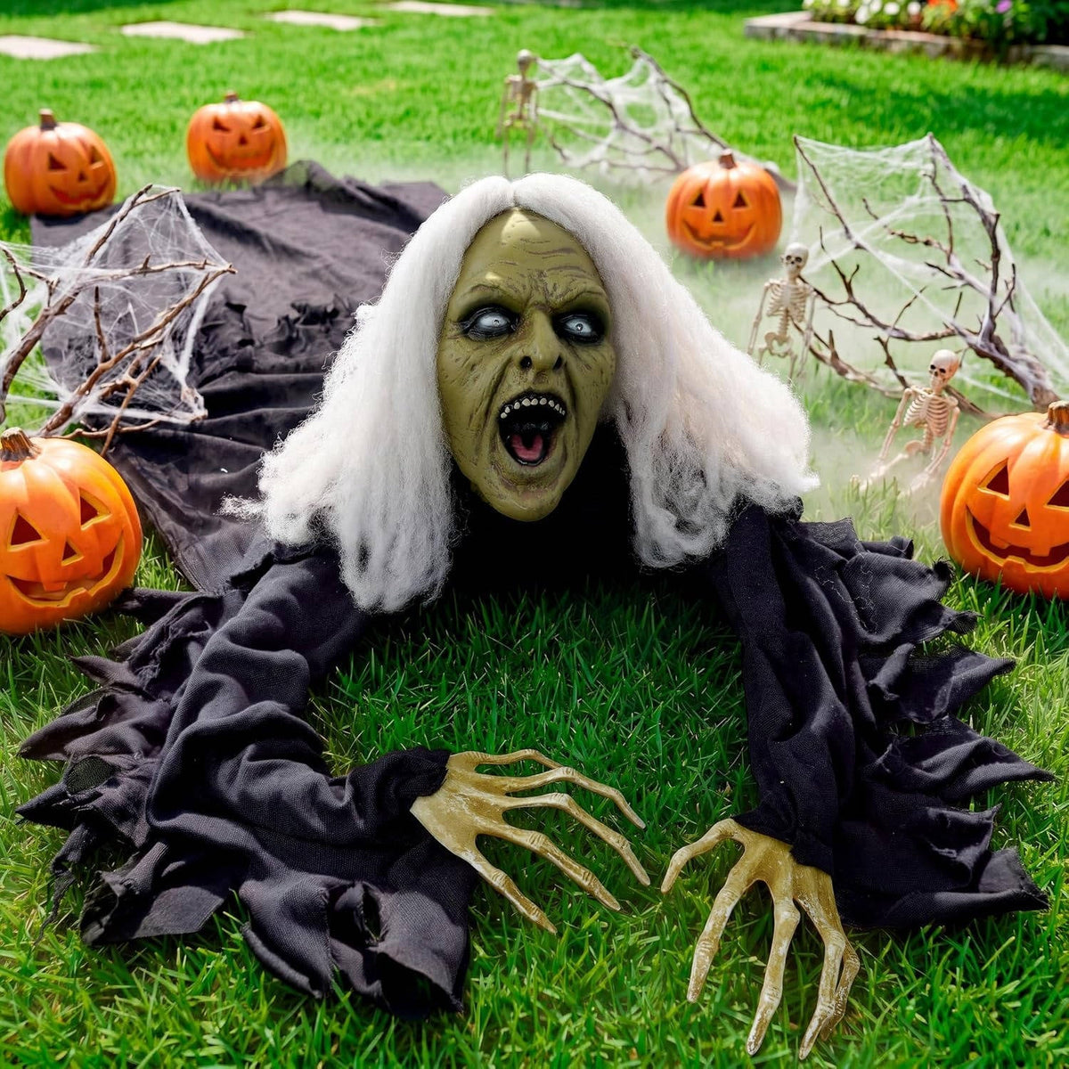 Halloween Groundbreaker Prop Motion-Activated Glowing Eyes & Eerie Sounds