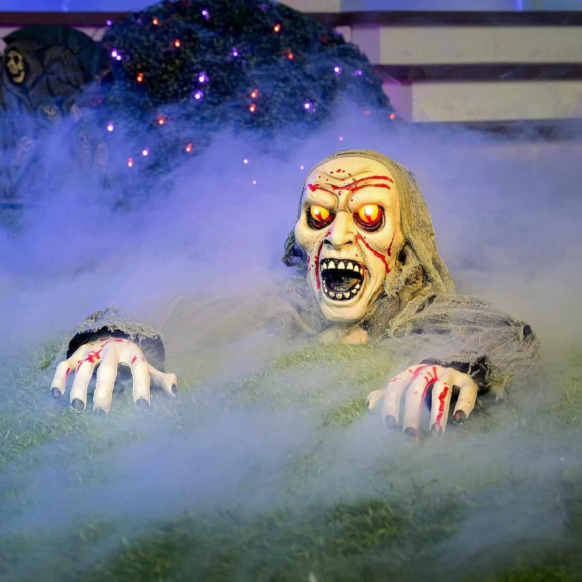 Halloween Groundbreaker Prop Motion-Activated Glowing Eyes & Eerie Sounds