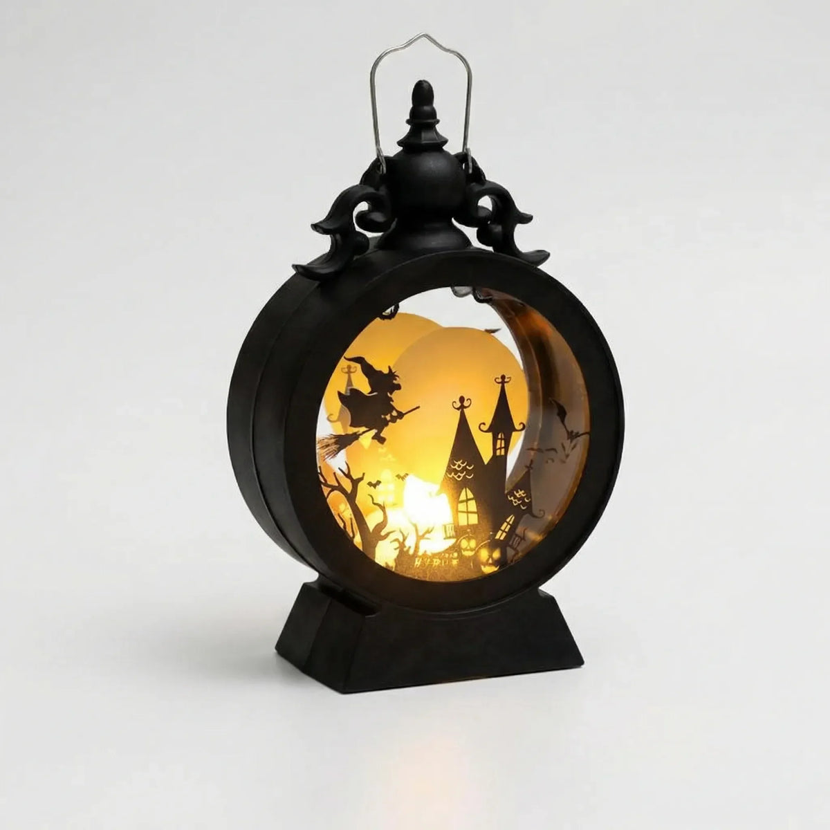 Halloween Lantern Warm LED Battery-Powered Hanging or Freestanding