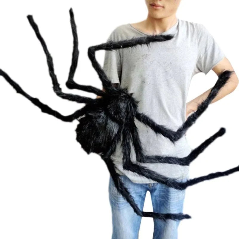 Halloween Spider Decoration Poseable Legs Includes Web Indoor & Outdoor Use