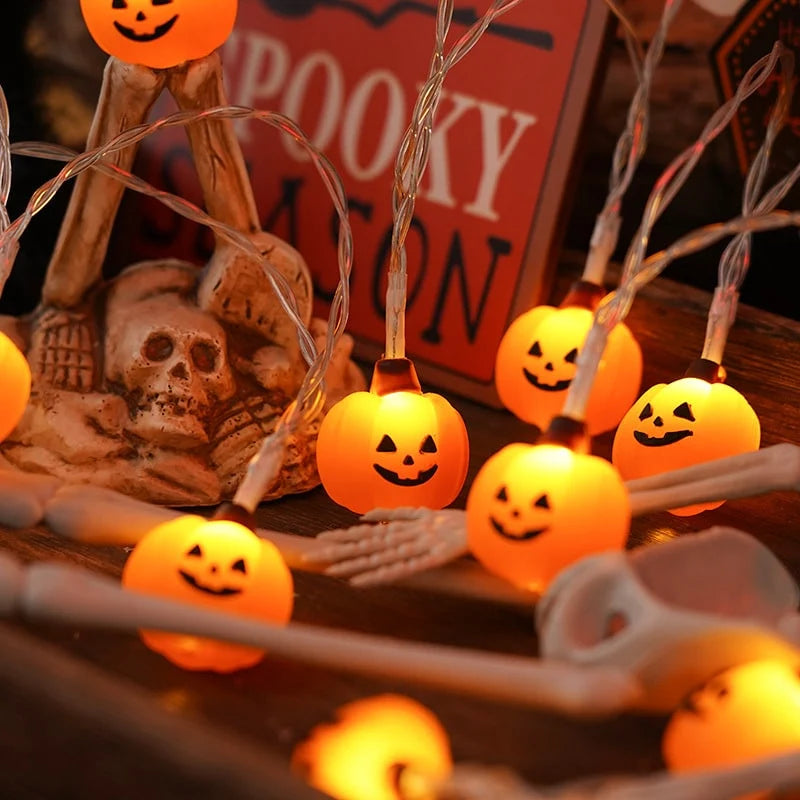 Halloween String Lights Battery-Operated Warm White LEDs Indoor & Outdoor