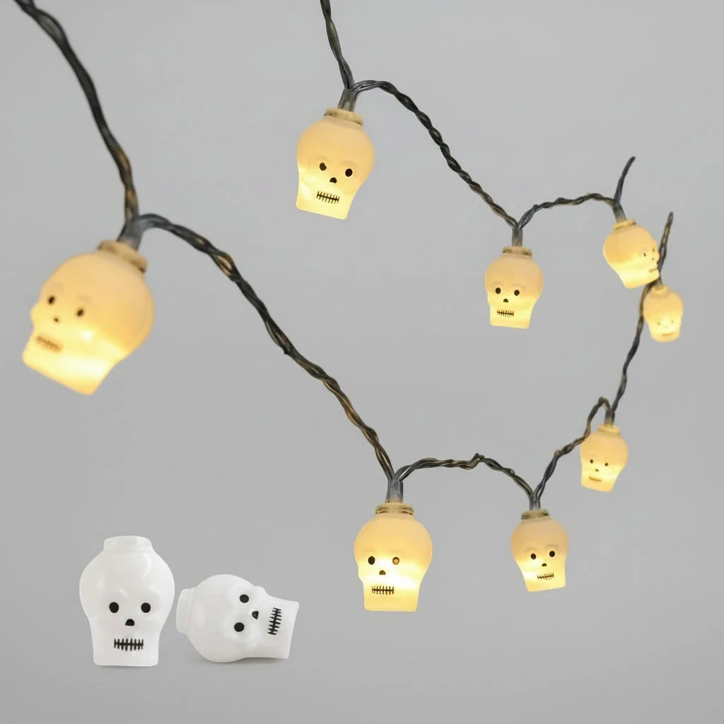 Halloween String Lights Battery-Powered Warm White LED Lights