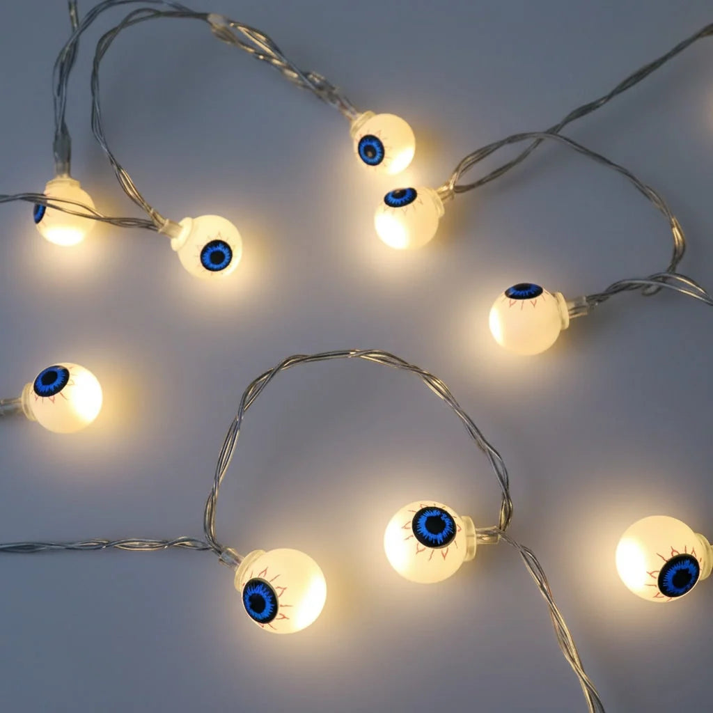 Halloween String Lights Battery-Powered Warm White LED Lights