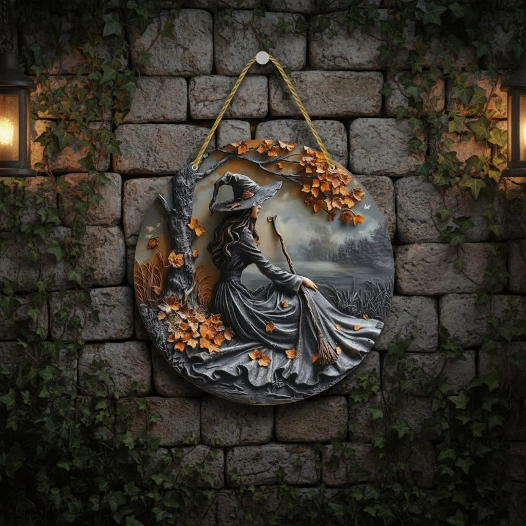 Halloween Wall Plaque 3D Resin Weather-Resistant