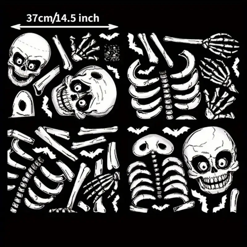 Halloween Window Clings Double-Sided Reusable Set of 140