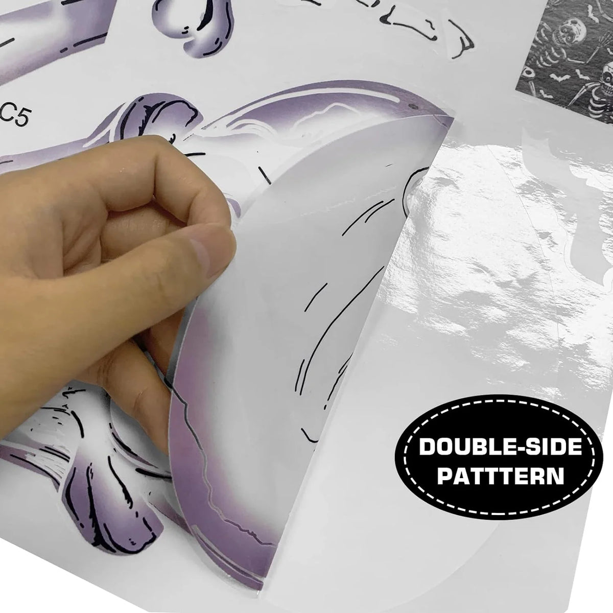 Halloween Window Clings Double-Sided Reusable Set of 140