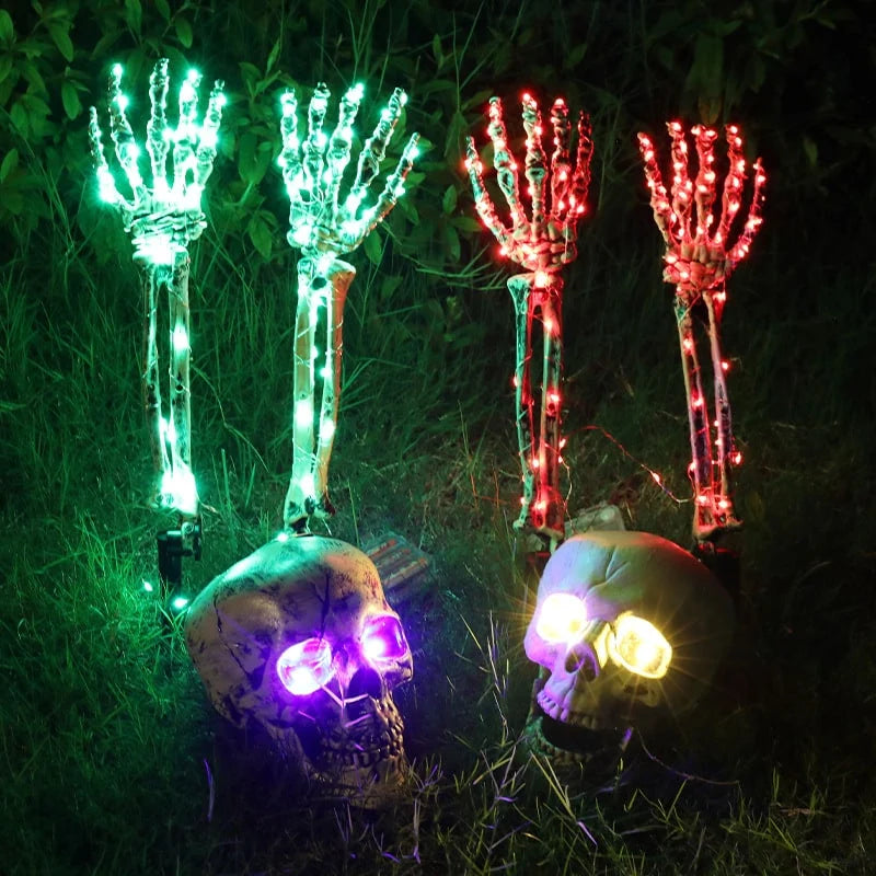 Halloween Yard Stakes LED Battery-Powered Weather-Resistant