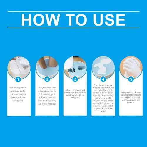 Hand Casting Kit DIY 3D Keepsake for Home Decor