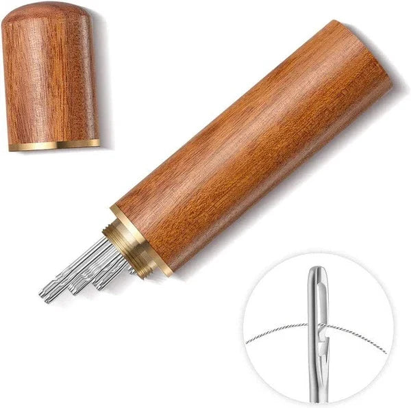 Hand Sewing Needles Side-Slot Self-Threading Stainless Steel Set of 30