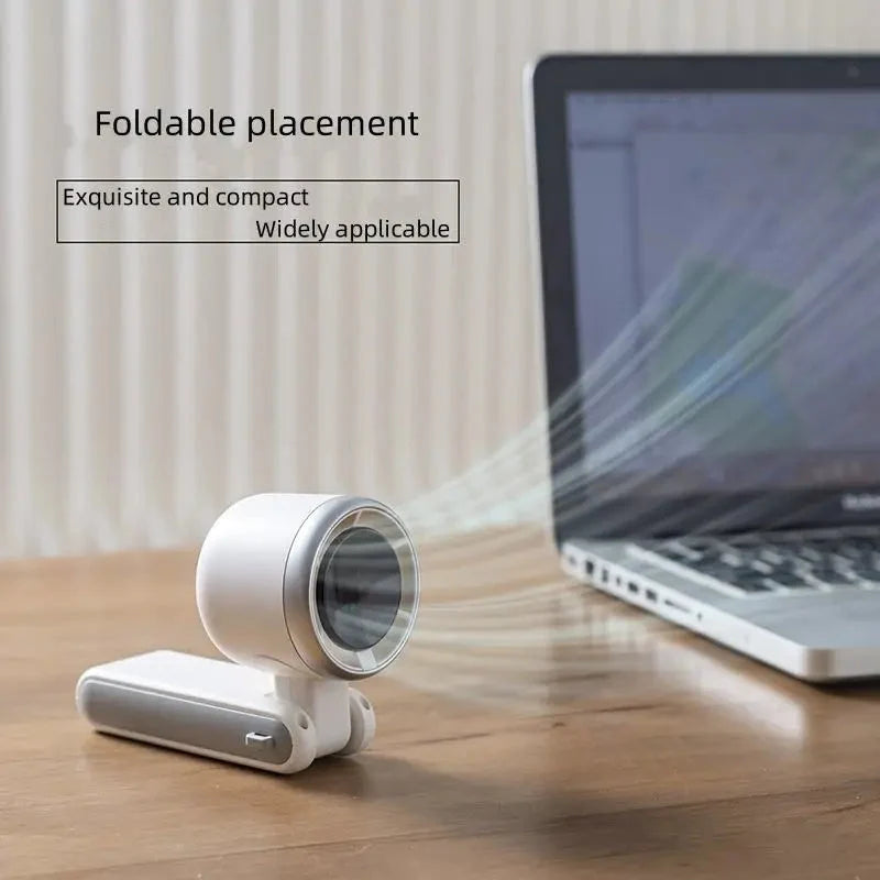 Handheld Fan Foldable Rechargeable 5-Speed Digital Display