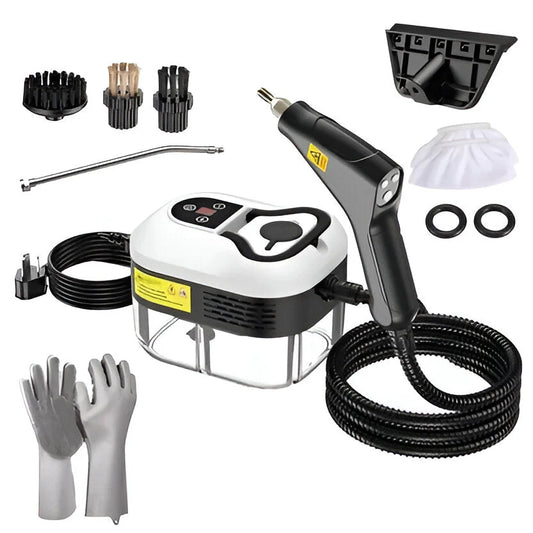 Handheld Steam Cleaner Adjustable Steam Settings 5 Brush Attachments
