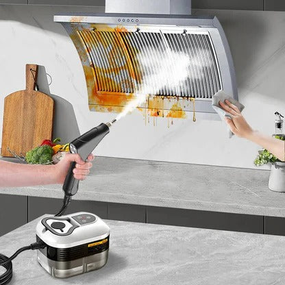 Handheld Steam Cleaner Adjustable Steam Settings 5 Brush Attachments