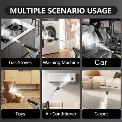 Handheld Steam Cleaner Adjustable Steam Settings 5 Brush Attachments