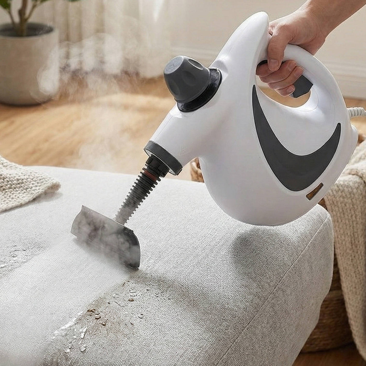 Handheld Steam Cleaner High-Pressure Chemical-Free With 4 Attachments