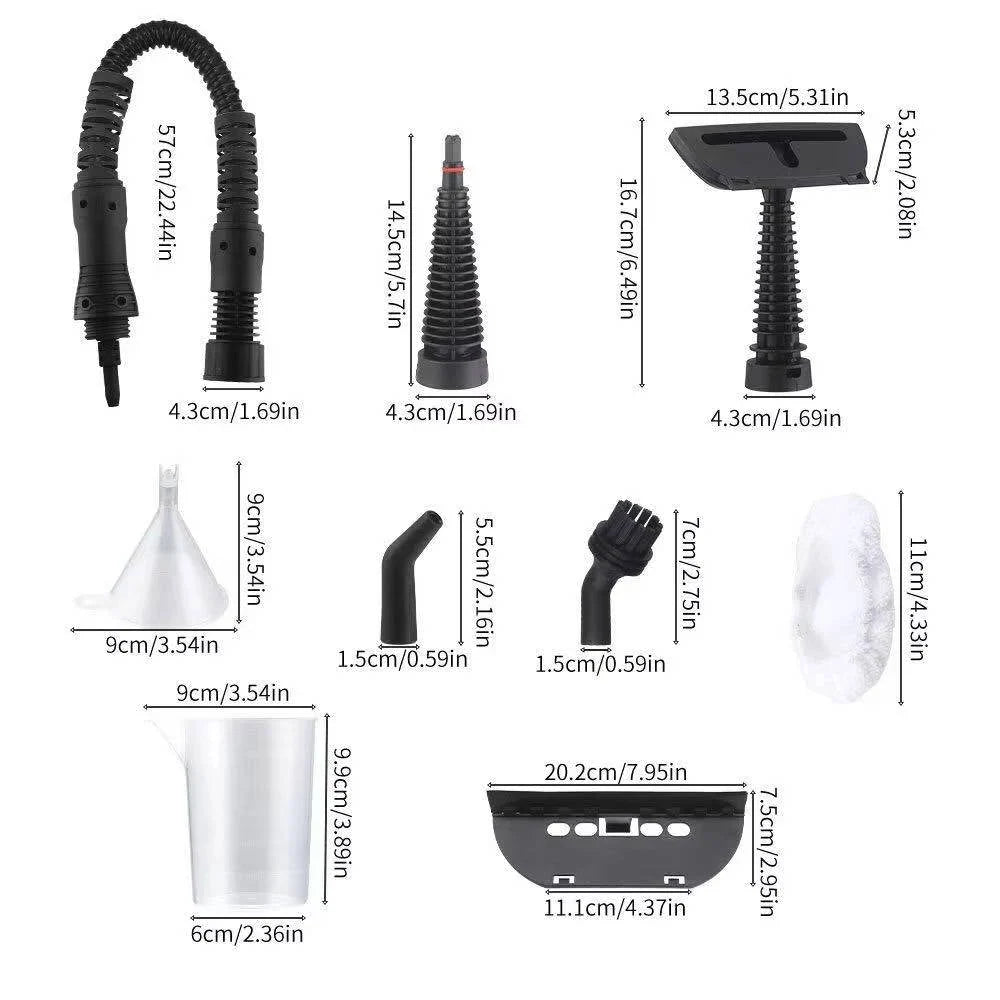 Handheld Steam Cleaner High-Pressure Chemical-Free With 4 Attachments