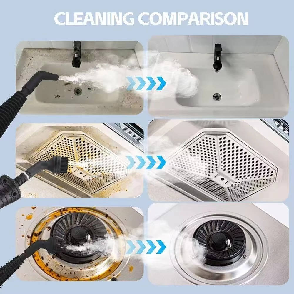 Handheld Steam Cleaner High-Pressure Chemical-Free With 4 Attachments