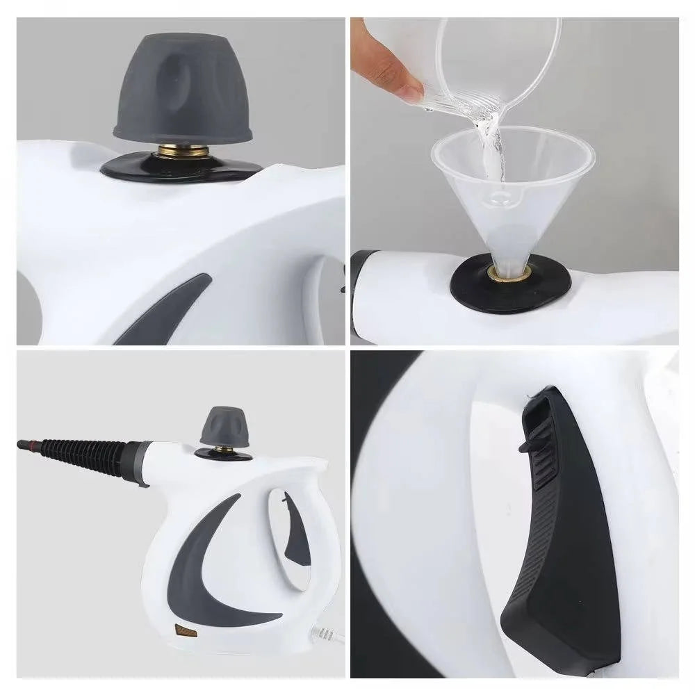 Handheld Steam Cleaner High-Pressure Chemical-Free With 4 Attachments