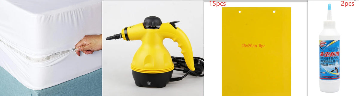 Handheld Steam Cleaner Pressurized Multi-Surface With Attachments