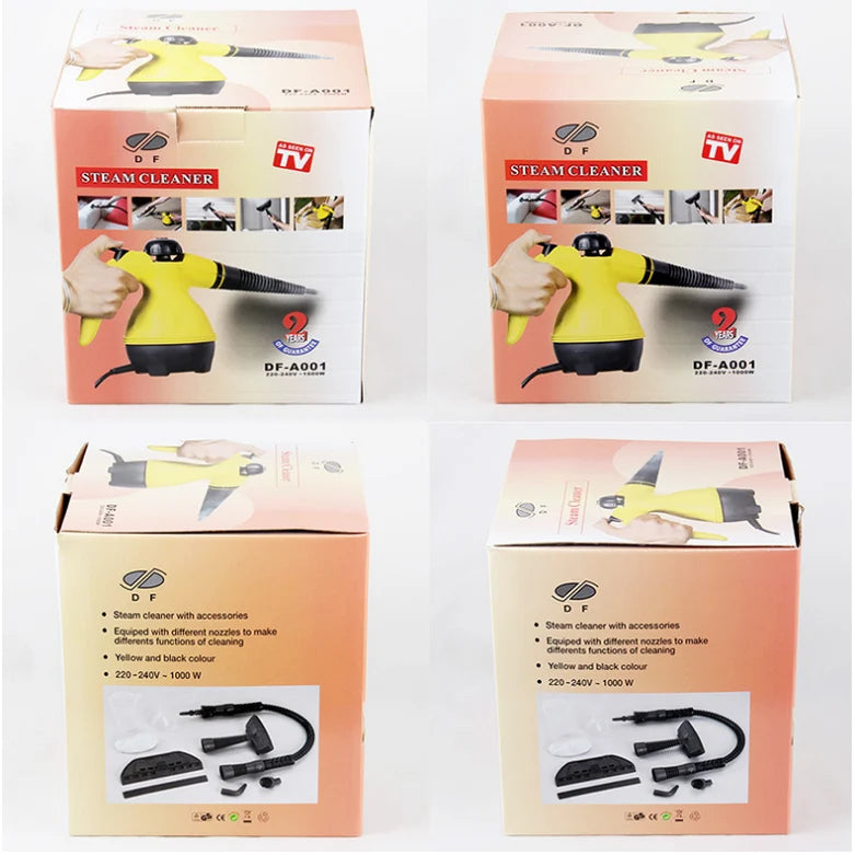 Handheld Steam Cleaner Pressurized Multi-Surface With Attachments