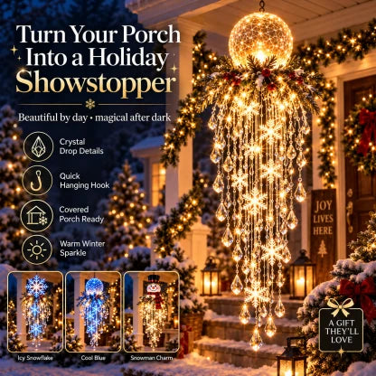Hanging Christmas Lights Cascading LED Battery Powered Remote Control