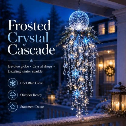 Hanging Christmas Lights Cascading LED Battery Powered Remote Control