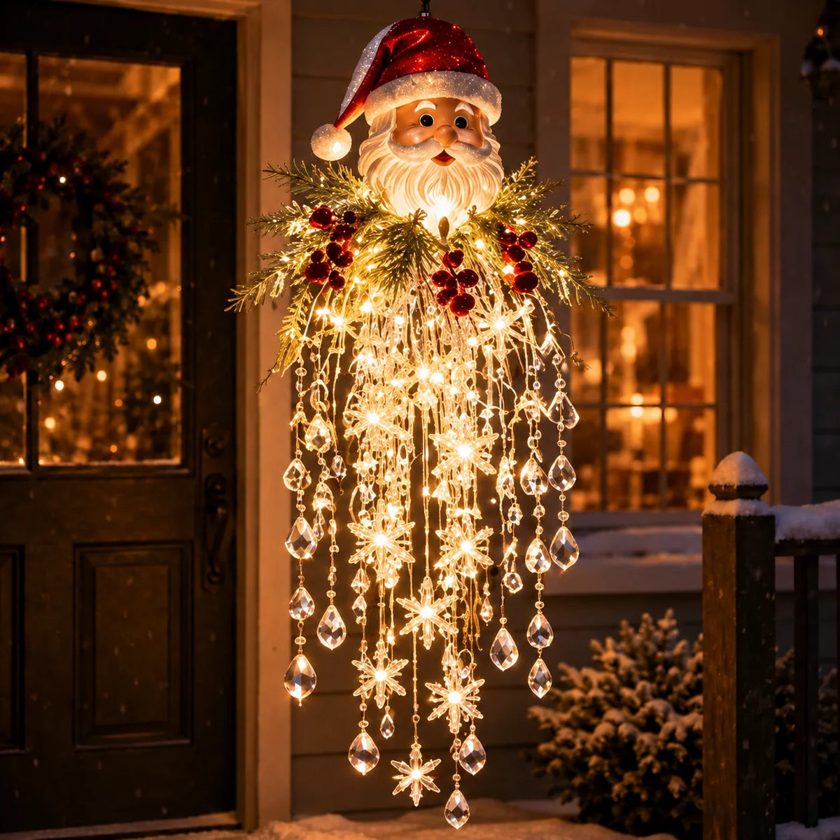 Hanging Christmas Lights Cascading LED Battery Powered Remote Control