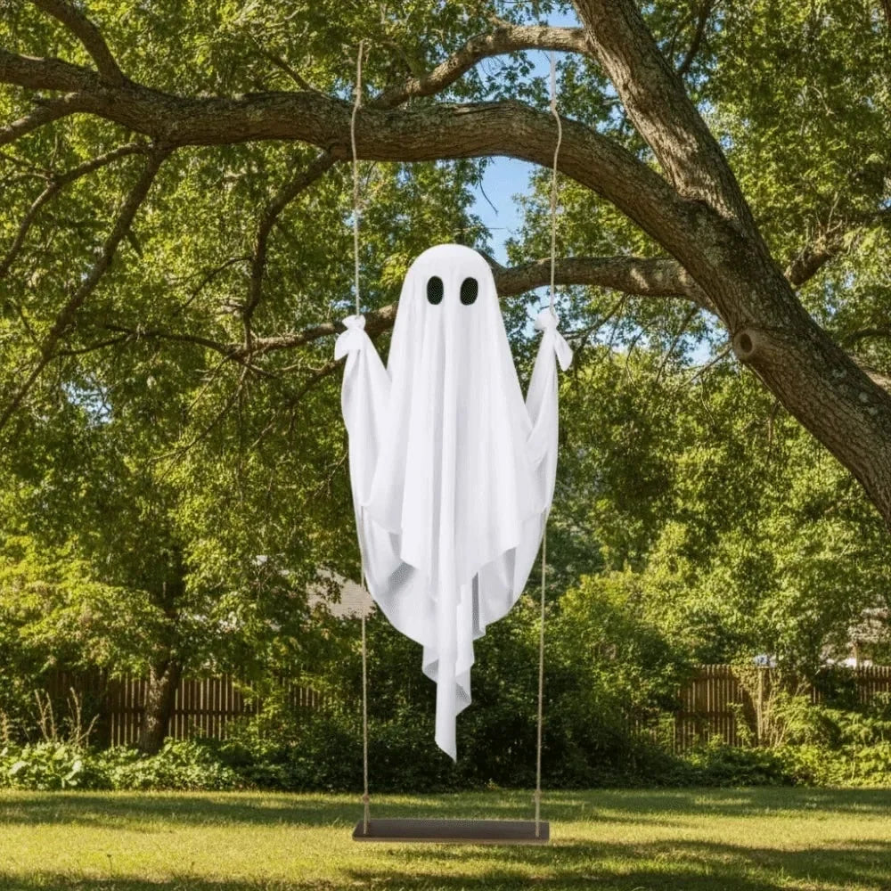 Hanging Ghost Decoration LED Remote Brightness Control Indoor & Outdoor
