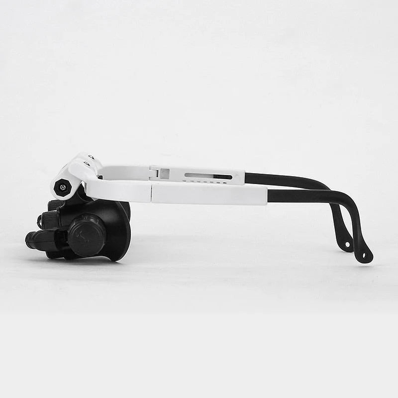 Headband Magnifying Glasses Interchangeable Lenses LED Lights