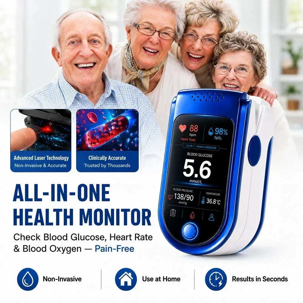 Health Monitor Noninvasive Digital Display Reading History