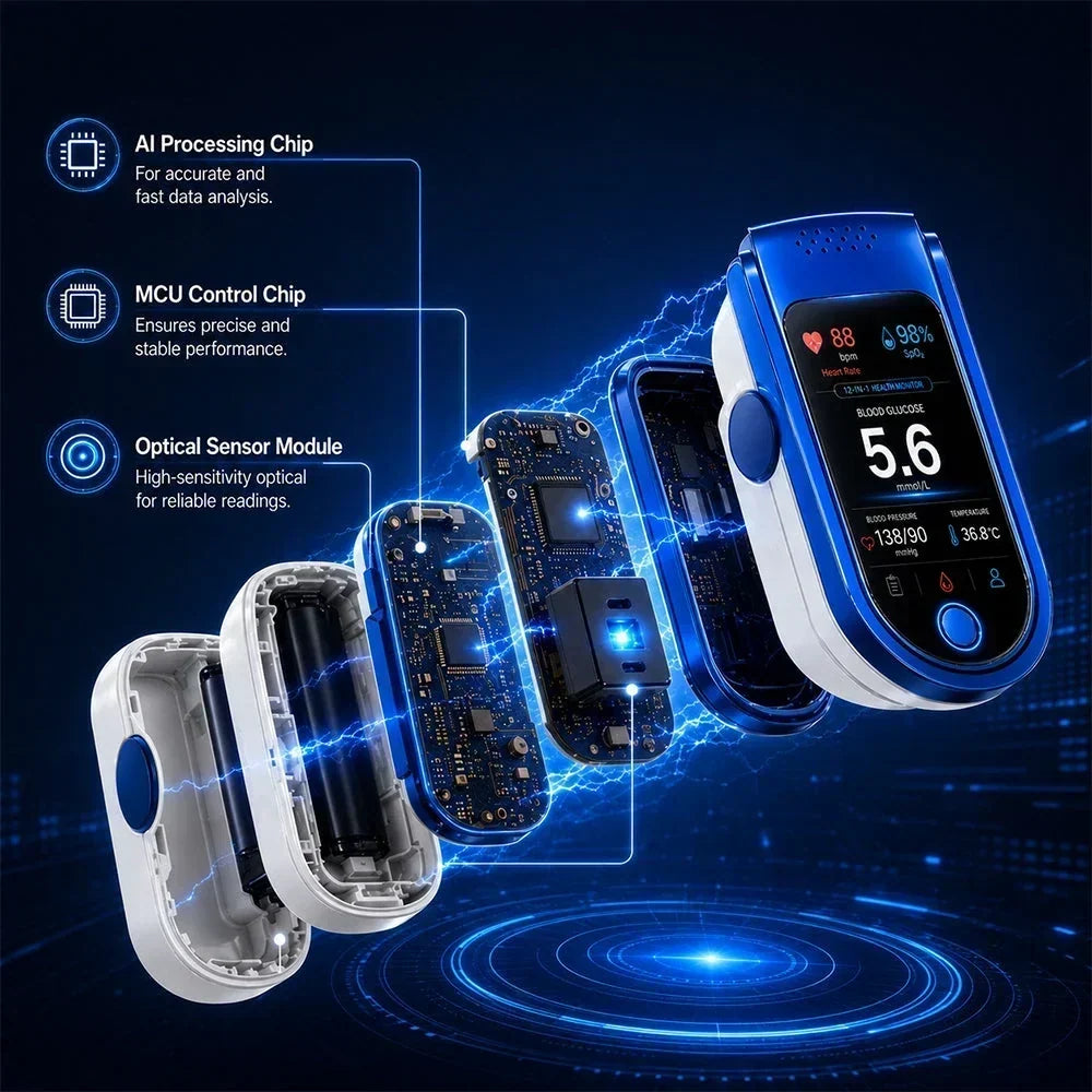 Health Monitor Noninvasive Digital Display Reading History