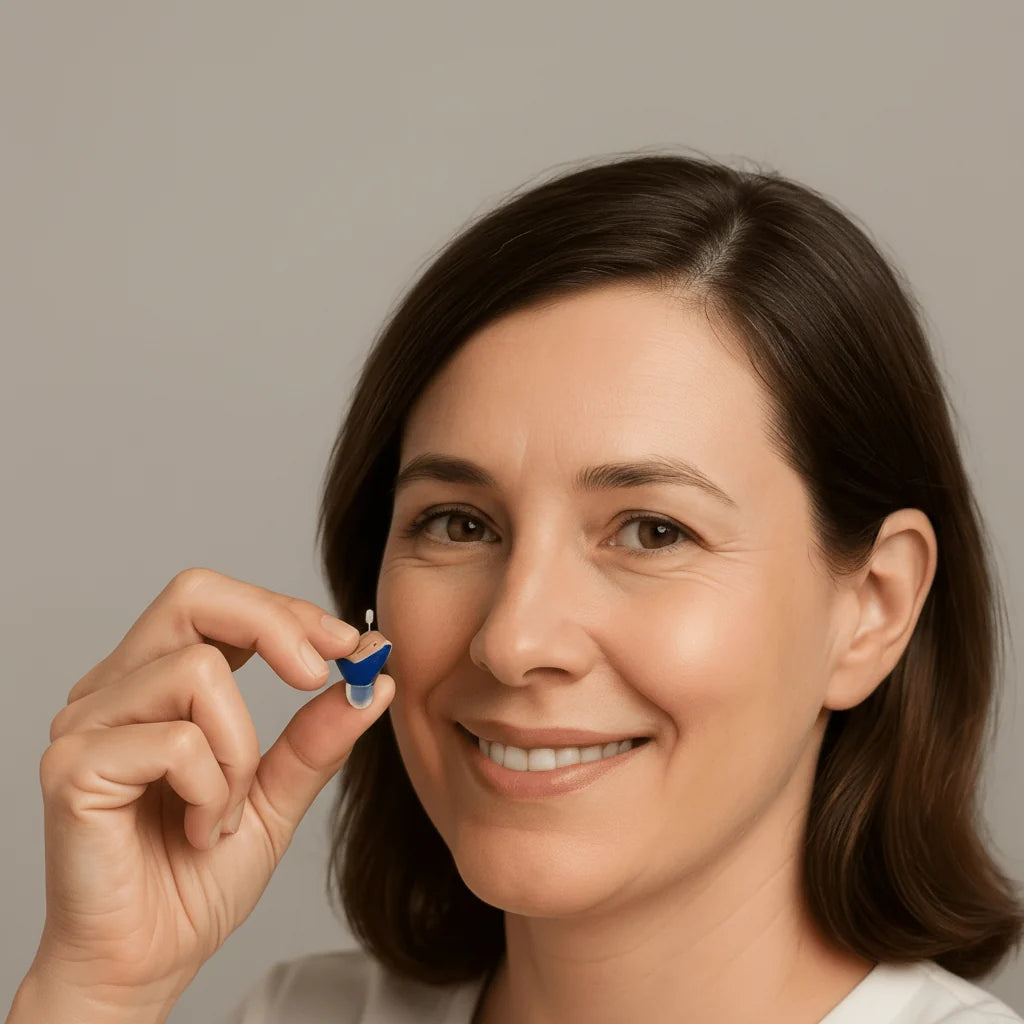 Hearing Aid Rechargeable Discreet In-Ear Clear Sound Amplification