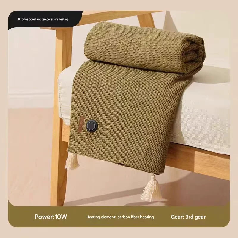 Heated Blanket 8-Zone USB-Powered 3 Heat Settings