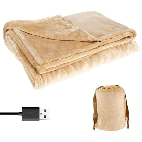 Heated Blanket Soft Flannel Even Heat Distribution