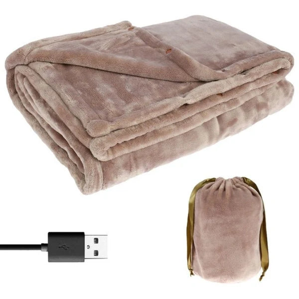 Heated Blanket Soft Flannel Even Heat Distribution