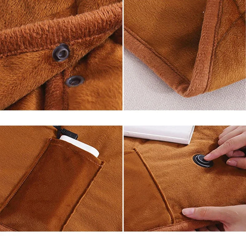 Heated Blanket USB-Powered Soft Lightweight Comfort