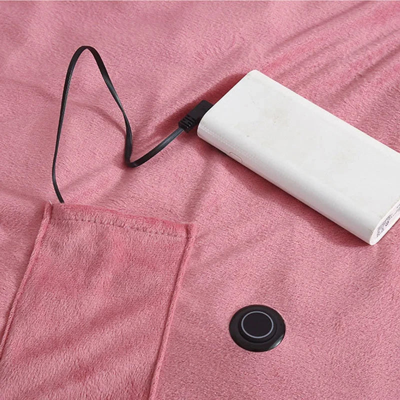 Heated Blanket USB-Powered Soft Lightweight Comfort