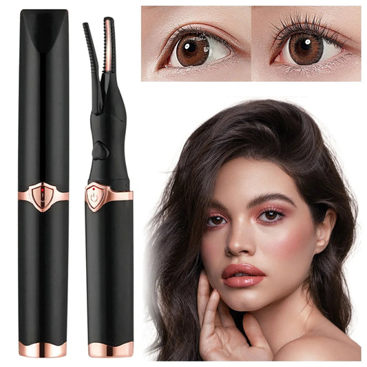 Heated Eyelash Curler Rechargeable 3 Temperature Settings, Fast Heat-Up