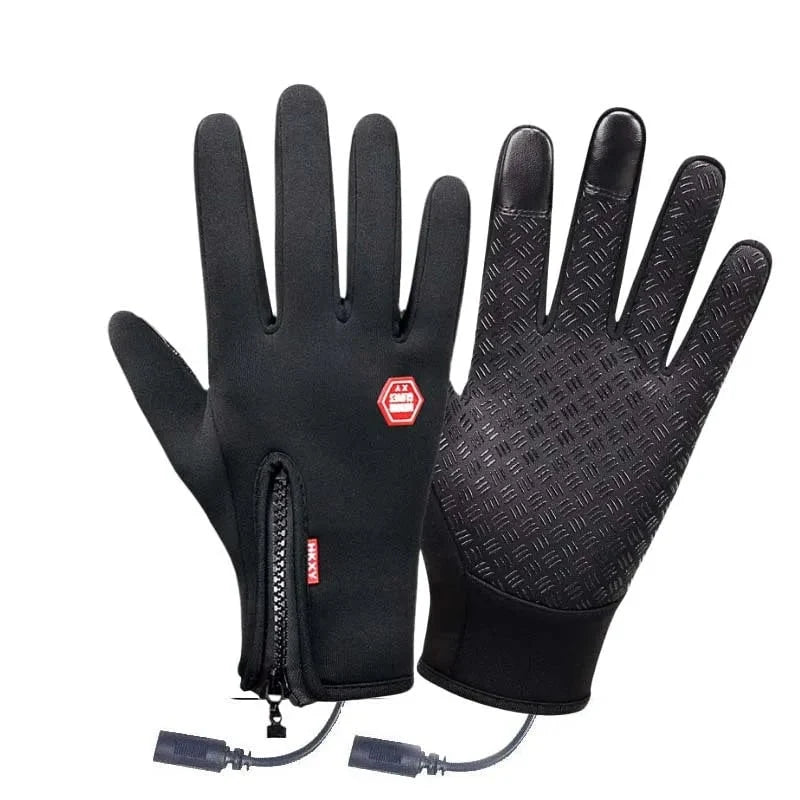 Heated Gloves Electric Heating Touchscreen-Compatible Non-Slip Grip