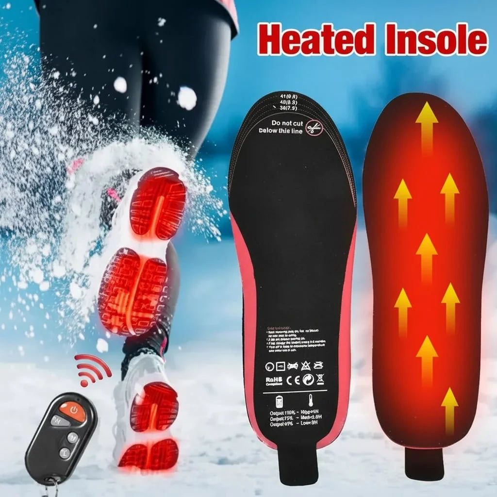 Heated Insoles Wireless Temperature Control USB-C Rechargeable Arch Support