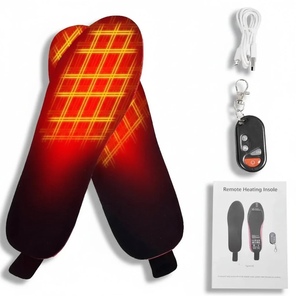 Heated Insoles Wireless Temperature Control USB-C Rechargeable Arch Support